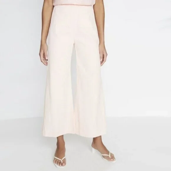 NWT Faithfull the Brand pink corduroy wide leg pants, 4